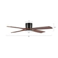 thumbnail image 6 of LEDET 54 in. 4 Solid Wood Blades Indoor Ceiling Fan with Remote, 6 of 9