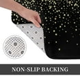 thumbnail image 6 of Picia Star Silver Glitter Pattern Flannel Doormat – 16x24 Inch Non-Slip Indoor Mat, Absorbent & Quick-Dry Rug for Entryway, Bathroom, Kitchen, and Bedroom, Machine Washable, 6 of 7