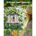 thumbnail image 3 of TEMOGU-Bird Feeders for Outdoors, Metal Mesh Wild Bird Feeder with Triple Feeders for Finch Cardinal Chickadee, Large Capacity, Weatherproof and Durable, White, 3 of 4