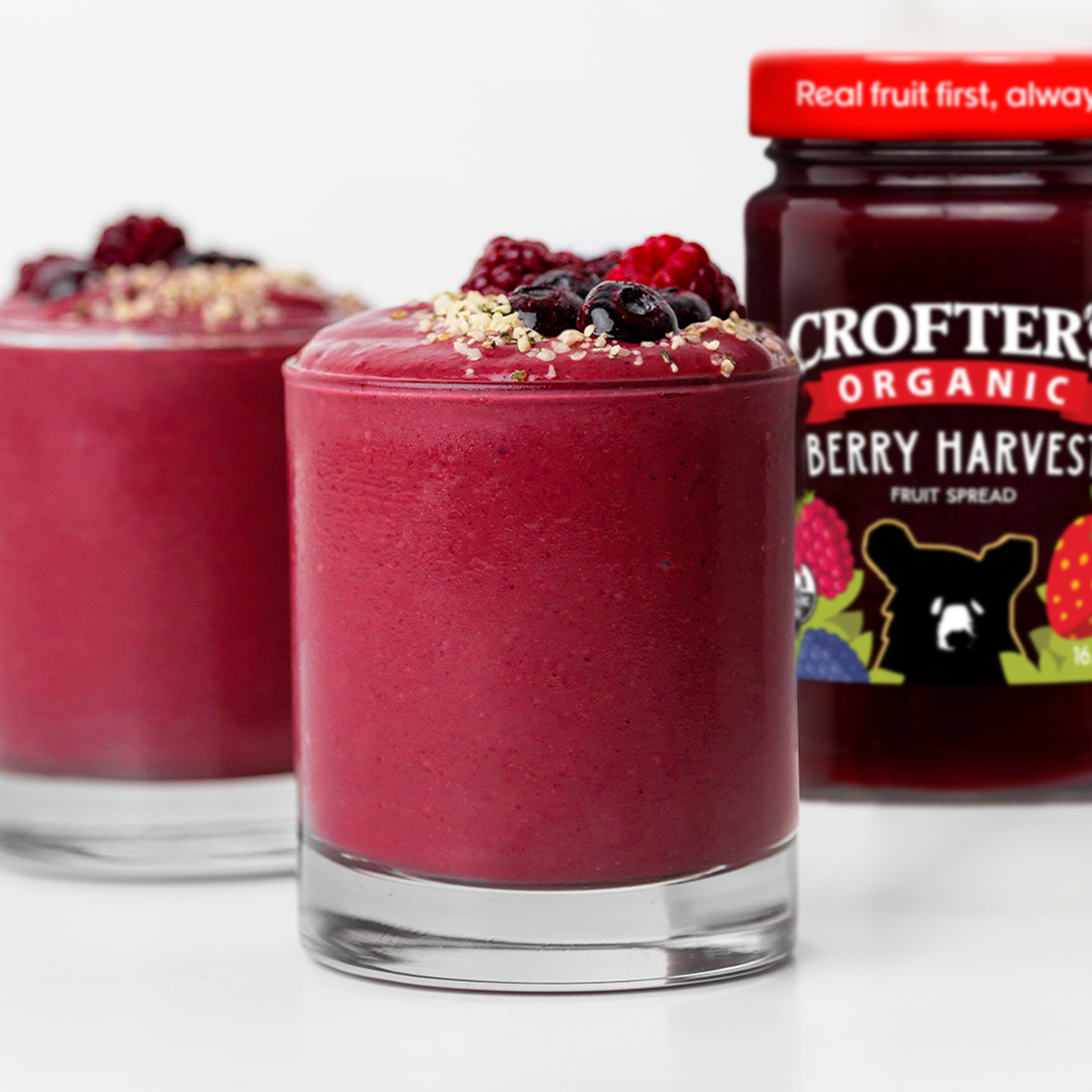 (2 pack) Crofter’s Organic Berry Harvest Premium Fruit Spread, 16.5 oz