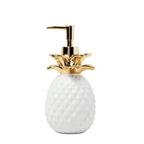 SKL Home Gilded Pineapple Lotion/Soap dispenser, Gold, 14 oz.