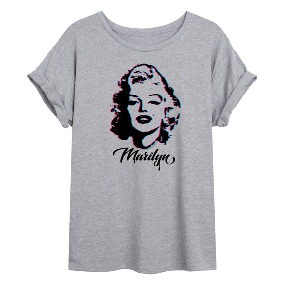 Marilyn Monroe - Paint Splatter Relaxed Fit T-Shirt