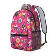 thumbnail image 2 of French Bulldog and Donut Pink Pattern Backpack for School, Cute School Bag with Adjustable Shoulder Straps and Padded Back, 15.3"x11"x6.7", 2 of 5