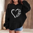 thumbnail image 2 of Abcomgle Hoodie for Girls 7-8 Cute Butterfly Heartshape Print Hooded Sweatshirts for Teen Girls Preppy Long Sleeve Girls Pullover Sweatshirt Y2k Fall School Clothes for Teen Girls with Pocket, 2 of 4