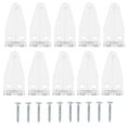 thumbnail image 1 of 10pcs Hold Down Brackets Blinds Bottom Rail Holder Clips Clear Plastic Blinds Brackets, 1 of 7