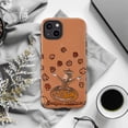 thumbnail image 5 of Cozy Autumn Curious Monkey Phone Case, Pumpkin Jack-O’-Lantern & Leaves Design Phone Cover, Cute iPhone Case for Fall Lovers, 5 of 6