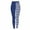 Dark Blue, variant on GERsome Womens Leggings Striped Footless Stretchy Tights Pants Workout Leggings Funny Graphic High Waist Party Leggings Size L