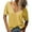 Yellow, variant on Oversized Tshirts Deep V Neck Short Sleeve Solid Color Casual Loose Basic Breathable Plus Size Shirts Curvy Women Black L