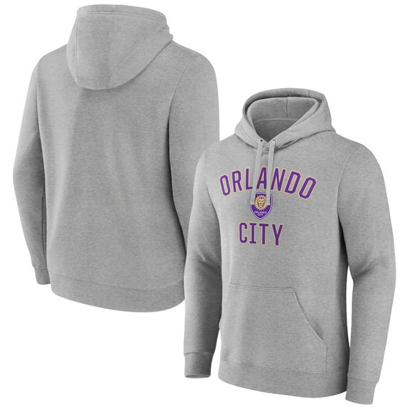 Men's Gray Orlando City SC Victory Arch Pullover Hoodie