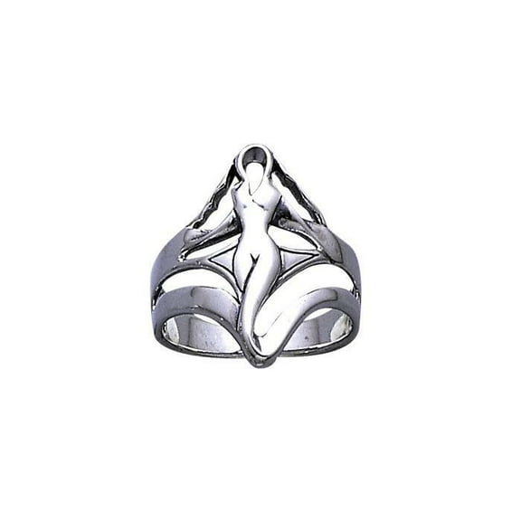 Goddess of Sexual Power Ring 925 Sterling Silver Creative Empowering Jewelry