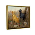 thumbnail image 4 of Stupell Industries Hunting Dogs with Decoys Animals & Insects Painting Gold Floater Framed Canvas Art Print Wall Art, 21 x 17, 4 of 10