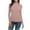 Pink, variant on Casual Tops for Women Crewneck Brown Long Sleeve Tshirts Shirts for Womens Basic Tops Business Casual Tops