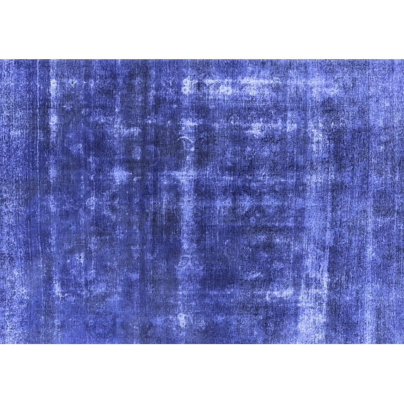 Ahgly Company Indoor Rectangle Oriental Blue Industrial Area Rugs, 6' x 9'