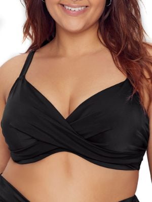 walmart black bikini top