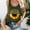 Army Green, variant on Uooqdmx Tank Tops for Women 2024 Going Out Tops Round Tank Sleeveless Print Neck Sunflower Summer Plus Size T-shirt Top Tanks & Camis Sleeveless Tops for Women Army Green L