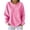 Hot Pink, variant on HAiming Striped Sweatshirts for Women Long Sleeve Loose Casual Scoop Neck Comfy Shirts Fall Winter Going out Tops