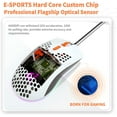thumbnail image 3 of Manbasnake M1 Honeycomb Gaming Ambidextrous Ergonomic Design Optical Wired Gaming Mouse, Orange, 3 of 8