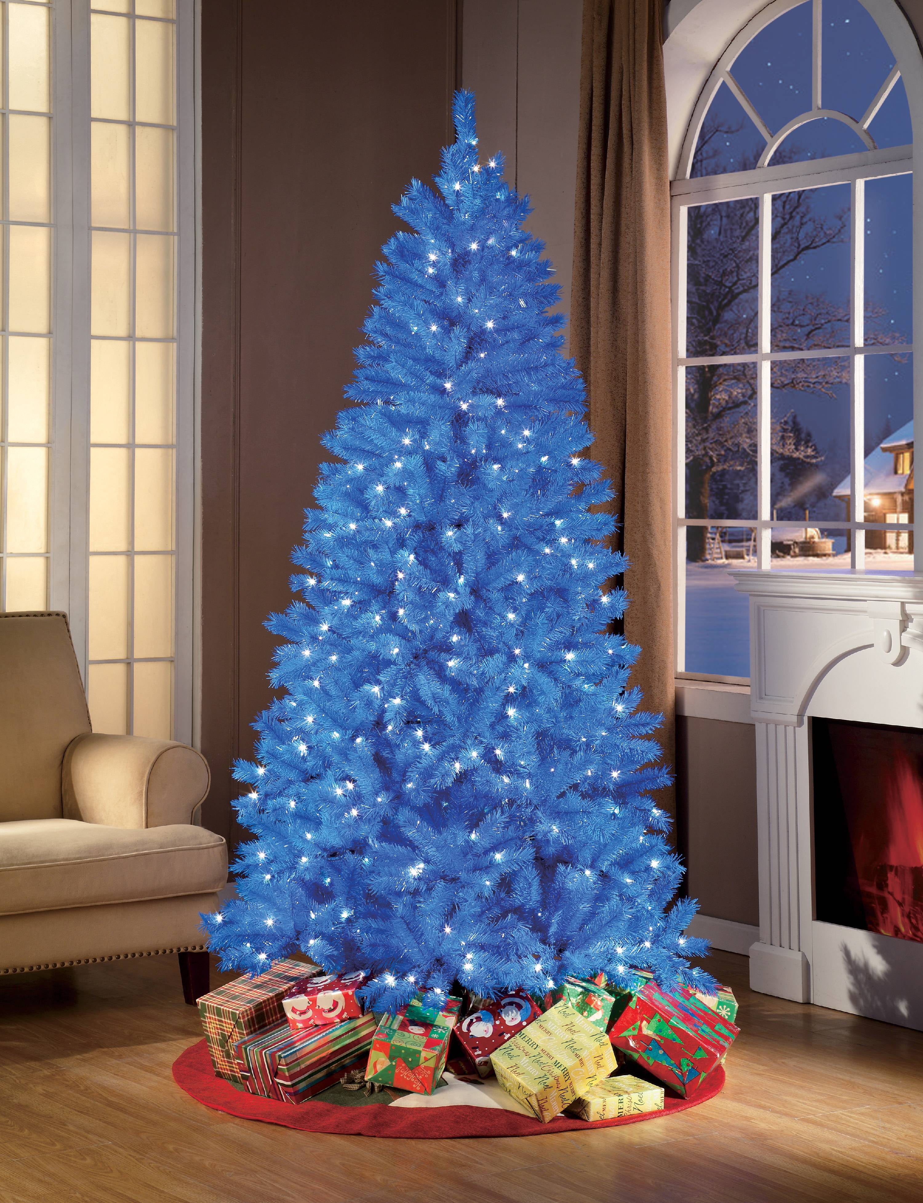 Holiday Time 7' Blue Christmas Tree