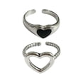 thumbnail image 1 of Anillo de amor Sunnimix Regalos de joyería Moda Personalizado Vintage Anillo en forma de corazón, 1 of 8