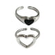 thumbnail image 1 of Anillo de amor, Regalos de joyería, Personalizado, Ajustable, Vintage, Anillo en forma de corazón Anillo abierto para esposa Mejor Chica, 1 of 9