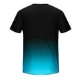 thumbnail image 5 of Tdoqot Mens Shirts Short Sleeve- Fashion Summer Loose Fit Casual Gradient T Shirt Sky Blue Size 3XL, 5 of 5