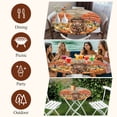 thumbnail image 7 of Orange Pumpkin Fall Round Tablecloth, Fitted Table Cover with Elastic for 36"-44" Round Tables, Cattle Thanksgiving Checkered Farmhouse Wooden Table Cloth Outdoor Dinning Party Waterproof Tablecloths, 7 of 7