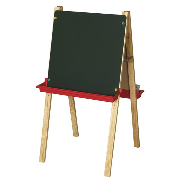 DoubleSided Adjustable Chalkboard and DryErase ECR4Kids Easel