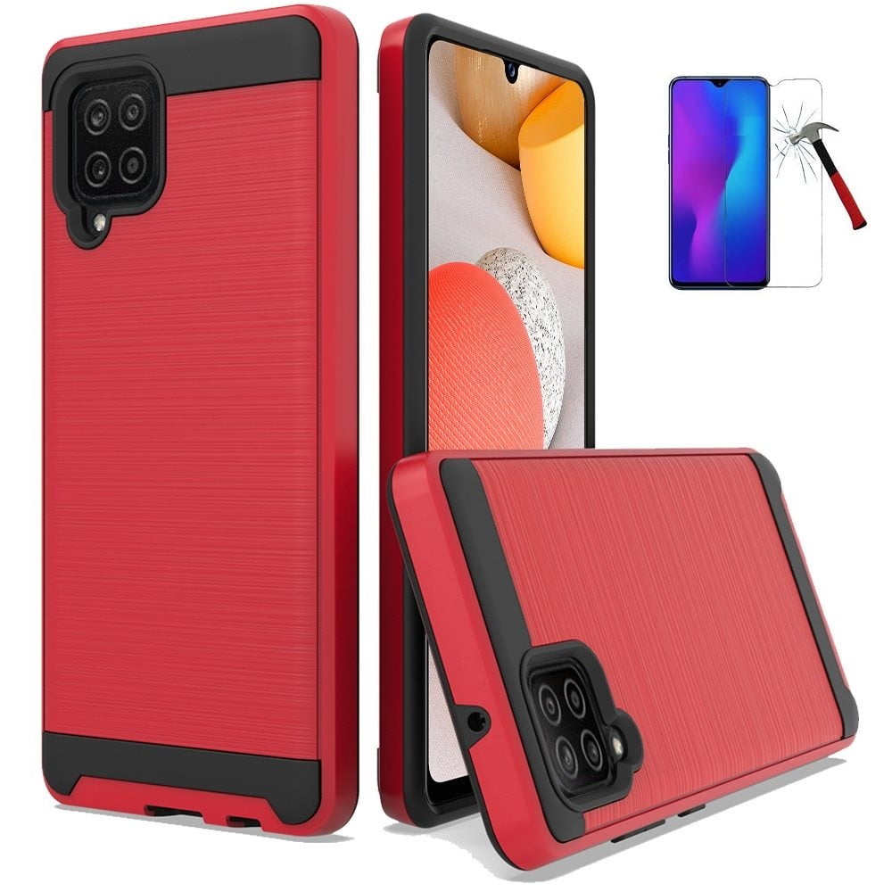 Phone Case for Samsung Galaxy A42 5G, Shock Resistant Slim Metallic