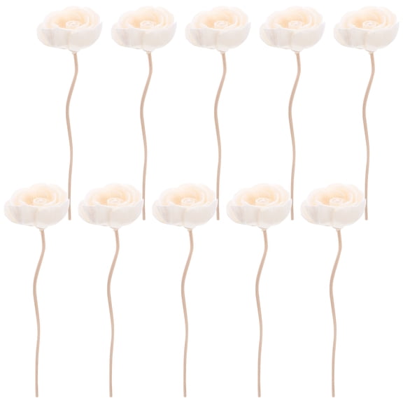 SWETRACE Essential Oil Diffuser Stick Rattan 10Pcs 8.7X1.8X1.8In White