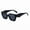 C1 black all gray, variant on New stylish cat-eye wide-temple sunglasses for women, high-end, trendy, full-frame, UV protection, fashionable and versatile