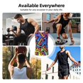 thumbnail image 7 of Honeii Vintage Audio Cassettes Print Men's Sleeveless Muscle Shirts, Breathable & Quick-Dry Gym Shirt, Athletic Tank Top for Running, Fitness, and Outdoor Activities-3X-Large, 7 of 7