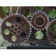 thumbnail image 2 of Rmdusk Industrial Steampunk Gear Train Figurita Rueda dentada Estatua Modelo de Resina Home Bar D?Cor Adorno 7.7"H Cobre, 2 of 5