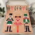 thumbnail image 2 of Manfei Christmas Nutcracker Full Size Sheets 4pcs for Kids, Merry Xmas Themed Bed Sheets, Winter Snowflake Sheet Sets, Luxury Bedroom Decor, 2 of 7