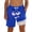 Blue, variant on Boy Swim Trunks Kids Face Print Swim Trunks with Mesh Liner Summer Beach Pool Shorts Blue 8-9 Years