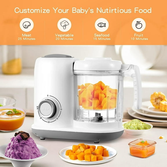 Baby Food Processor 4-in-1 Grinder Blender Multifunctional Baby Food Maker