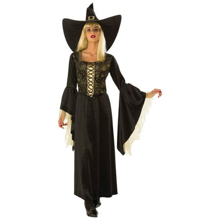Womens Golden Web Witch Halloween Costume
