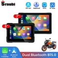 thumbnail image 2 of Srnubi 5 7 pulgadas CarPlay de navegación para motocicletas inalámbrico CarPlay Android Auto Airplay Pantalla de visualización Monitor portátil para motocicletas, 2 of 5