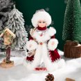 thumbnail image 5 of Nuevo estilo de muñeco eléctrico de Papá Noel navideño, muñeco de Snegurochka ruso de moda, muñeco de adorno para el hogar que canta con trenza larga, 5 of 5