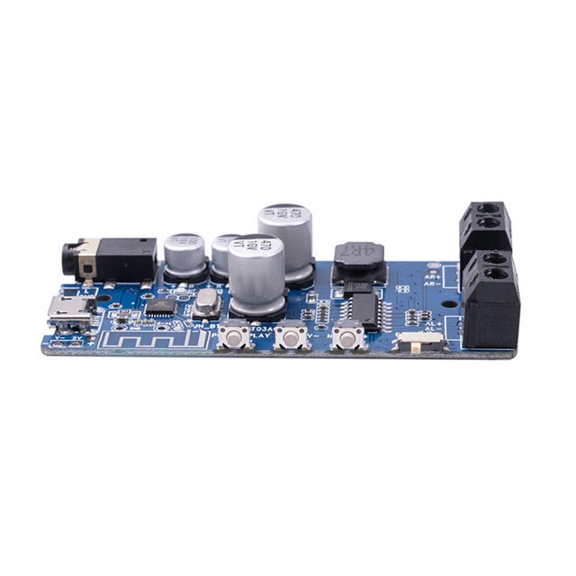 Seitruly Placa amplificadora de potencia estéreo con Control de llave, relación señal-ruido de 90db, altavoz DIY de diafonía de 86db, puerto de salida Cables de audio/vídeo