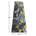 thumbnail image 4 of BizChair Modern Contemporary Runner Area Rug, Yellow Grey Black (2 Feet X 7 Feet), 4 of 6