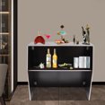 thumbnail image 2 of Shzicmy Modern Portable Bar Cabinet Foldable Bar Cabinet Freestanding Portable Event Bar, 2 of 19