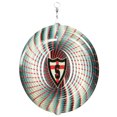 thumbnail image 1 of SWEN Products FARGO SHANLEY DEACONS Circle Swirly Metal Wind Spinner, 1 of 1