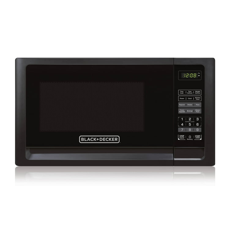 Black & Decker EM925AFO-P2 0.9 Cu. Ft. Microwave, Black 