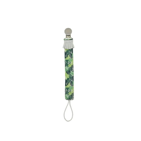Bleach Leather - Itzy Ritzy Drop Happens™ Genuine Leather Pacifier Tether, South Beach, Green
