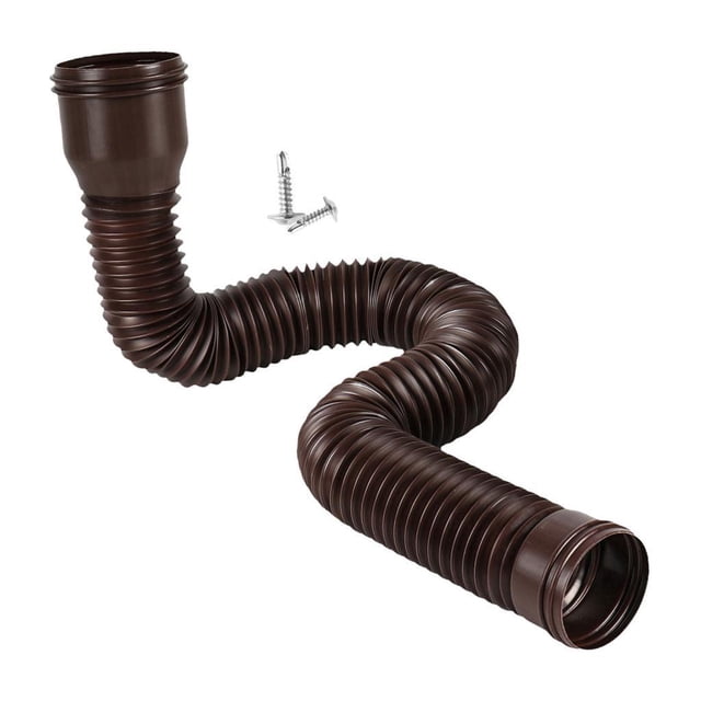 Extensiones de bajante para canaletas de lluvia para drenaje de agua de lluvia Extensor de bajante para marrón