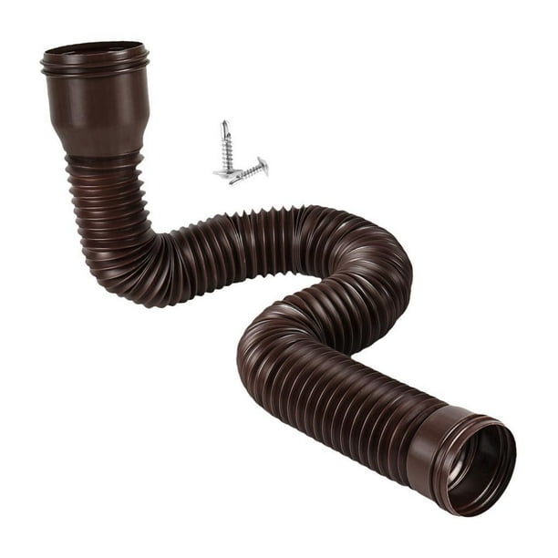 Extensiones de bajante para canaletas de lluvia para drenaje de agua de lluvia Extensor de bajante para marrón