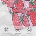thumbnail image 5 of Yayeee 2 Pack Hand Towels for Bathroom 100% Cotton 16" x 28" Soft Absorbent Kitchen Towel, Sweet Strawberry, 5 of 7