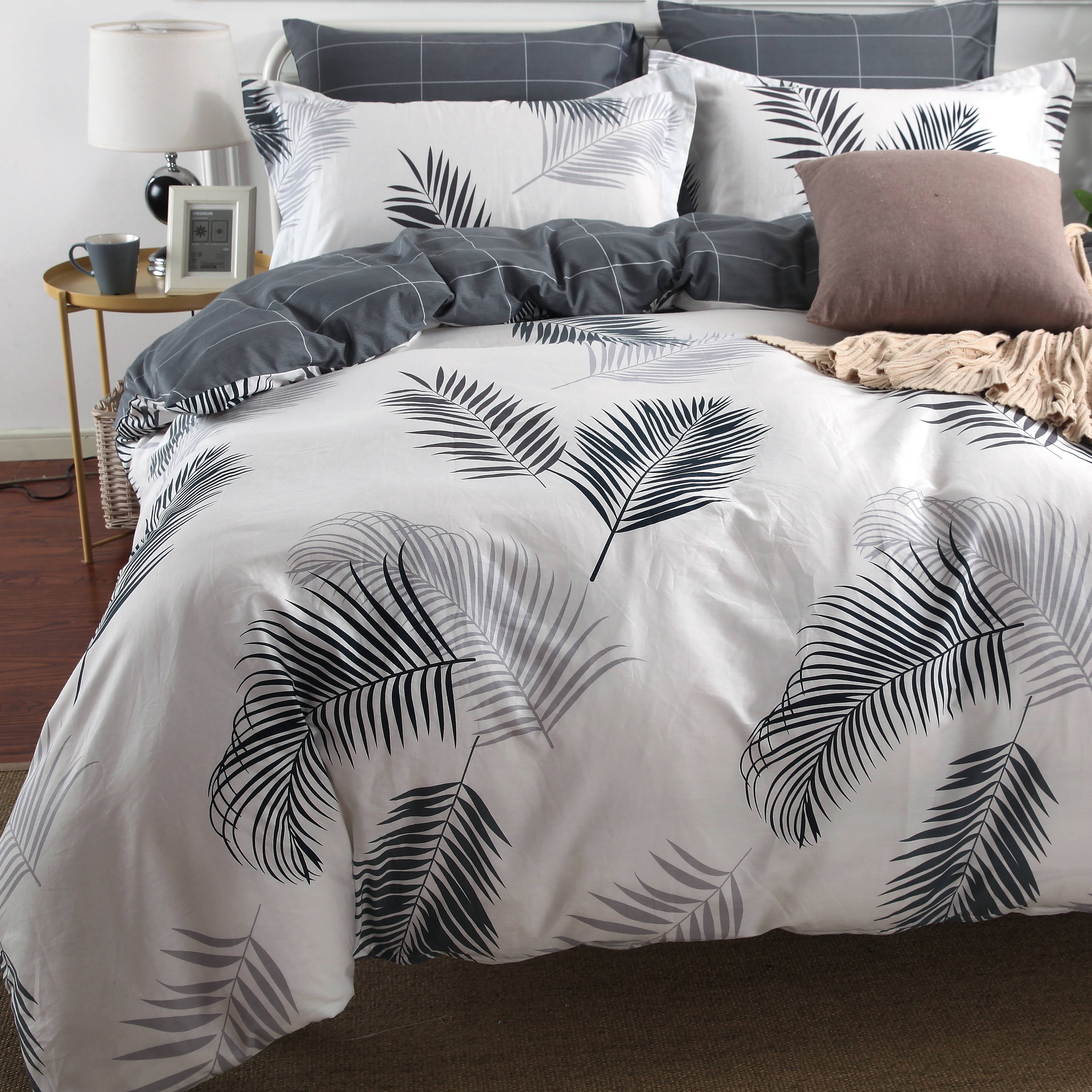 Swanson Beddings Evergreen 3-Piece 100% Cotton Bedding Set: Duvet Cover and Two Pillow Shams (California King)
