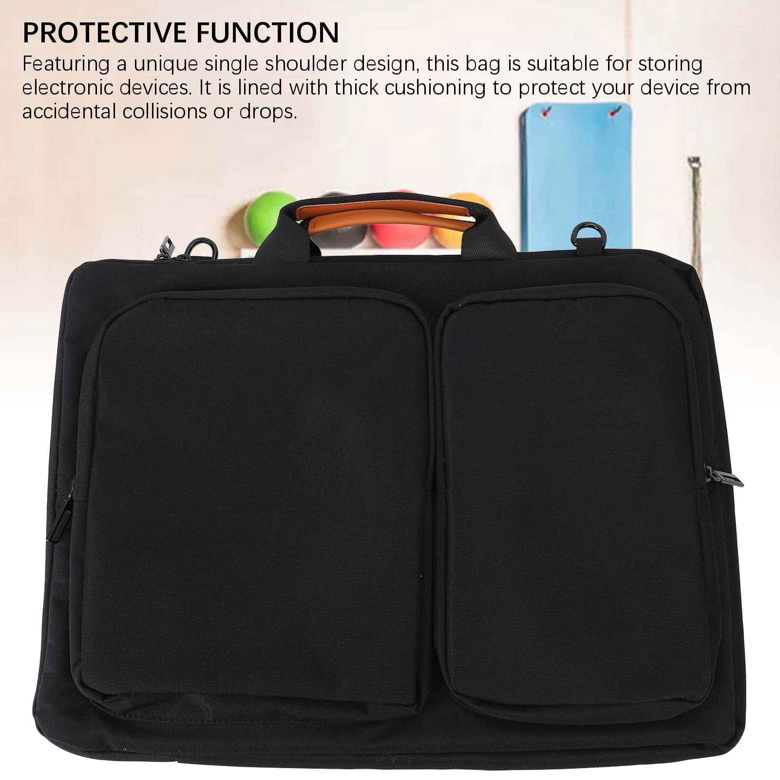 Riousery 15.6 Inch Large Capacity Waterproof Shockproof Laptop Bag with Sturdy Handle for Business and Travel