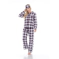 thumbnail image 1 of White Mark Women's Three-Piece Button-Down Pajama Set, 1 of 6